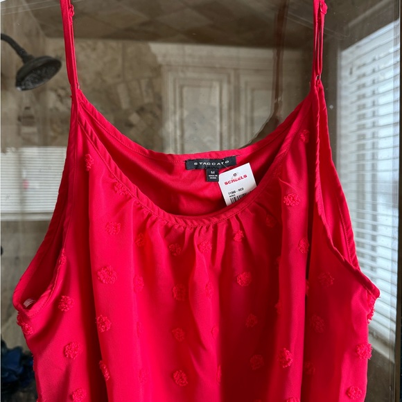 Beautiful Red Stuccato Dress NWT - Picture 2 of 3